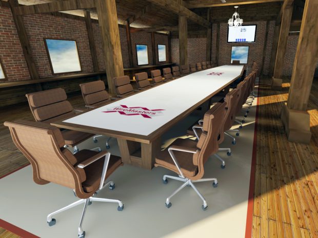 Wire Masters logo conference table