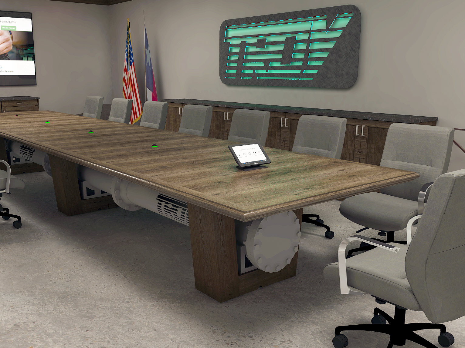 Custom conference table