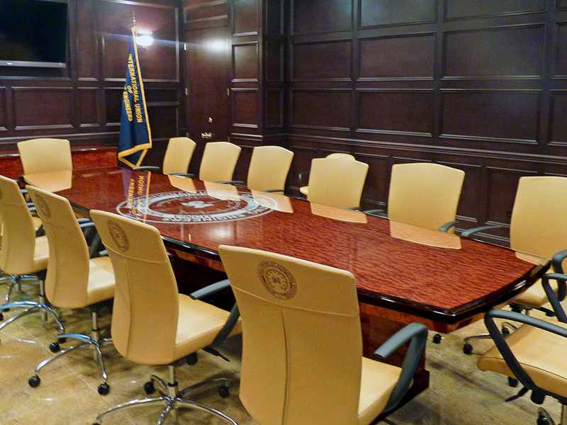 ACE Boardroom_glass glass conference table