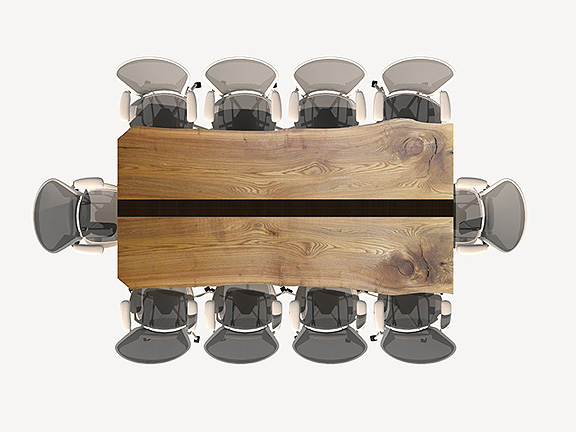 unique live edge conference table