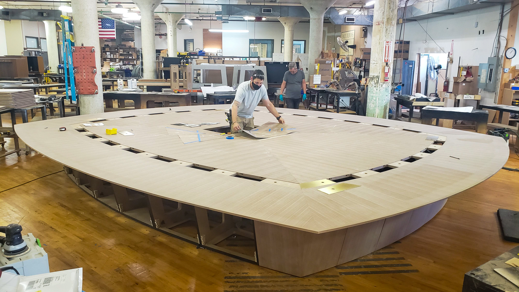 SENIOR FEDERAL AGENCY wood conference table