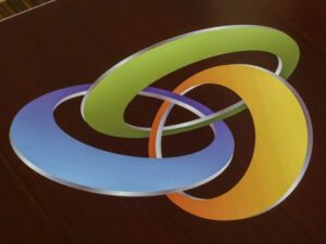 vinyl-custom-conference-table-logo Custom Vinyl Logo