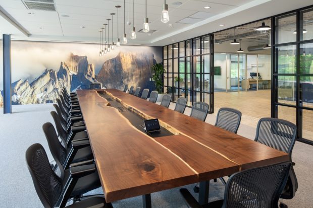 live edge conference table