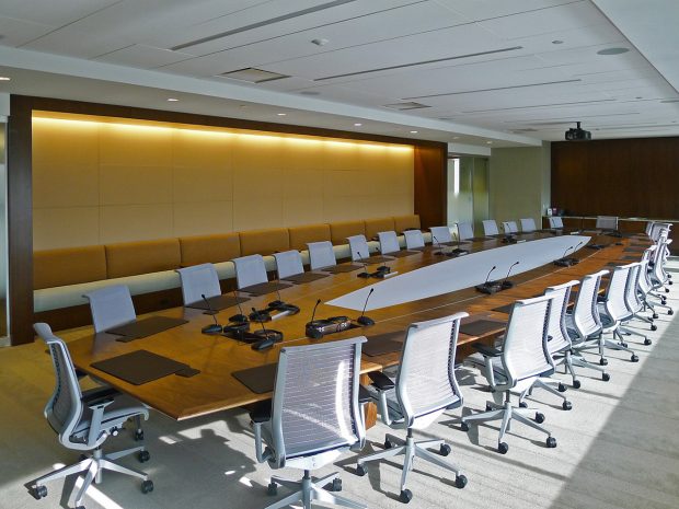 large teleconferencing table