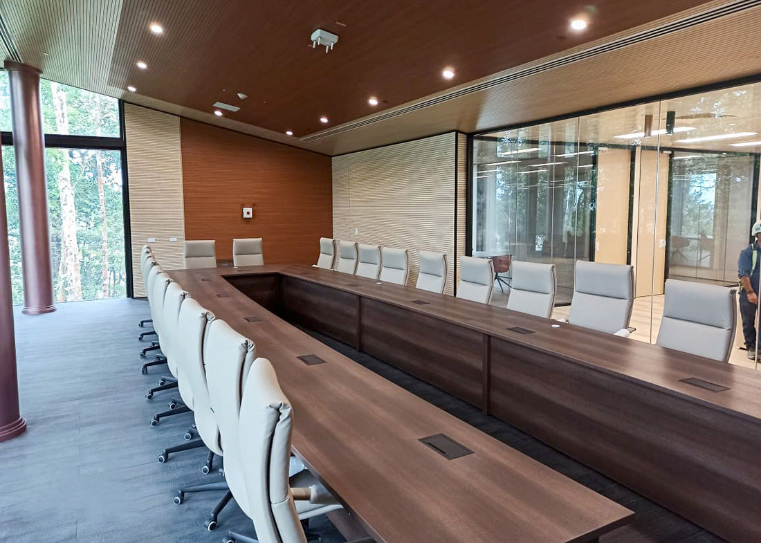 First Quantum Minerals Video Conference Table with Power First Quantum Minerals Video Conference Table with Power