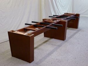 conference-table-wire-runs 3-pedestal Wire Run