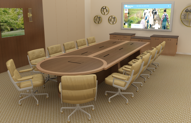 Brethren Mutual Scissoring Conference Table