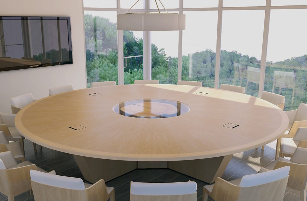 unique round conference table