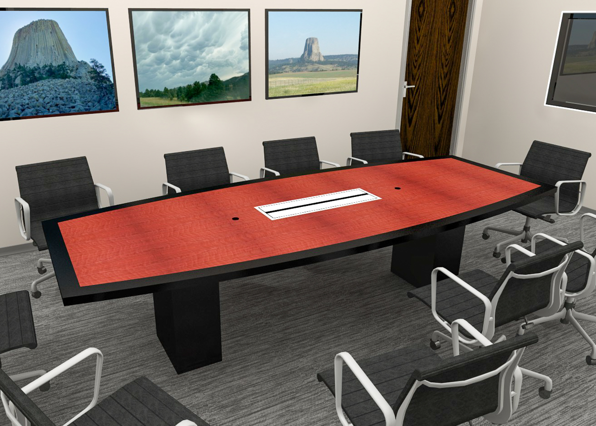 GSA custom laminate AV conference table-1 custom conference table