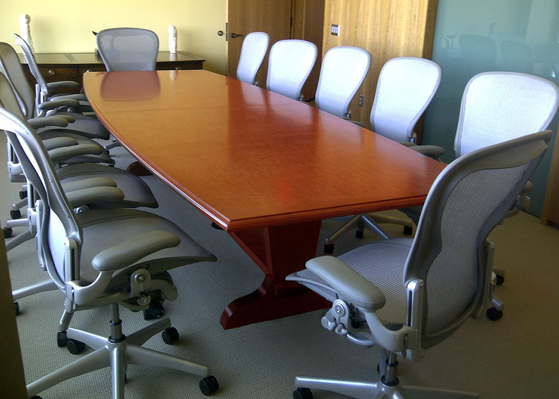 Vermont Technology Park Boat Shaped Meeting Table Vermont Technology Park Boat Shaped Meeting Table