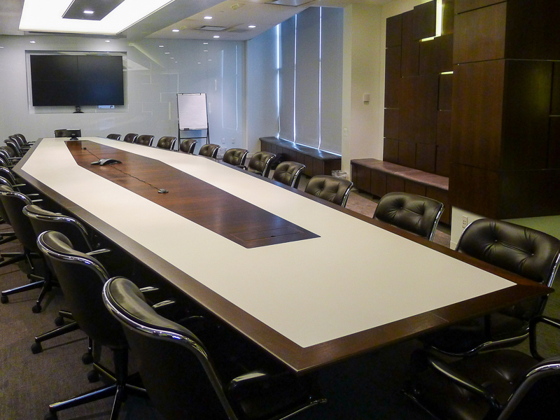 anchorage boardroom_corian Solid surface conference table