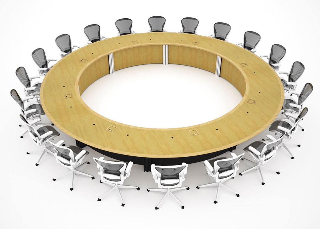 WECU Large Round Boardroom Conference Tables WECU Large Round Boardroom Conference Tables