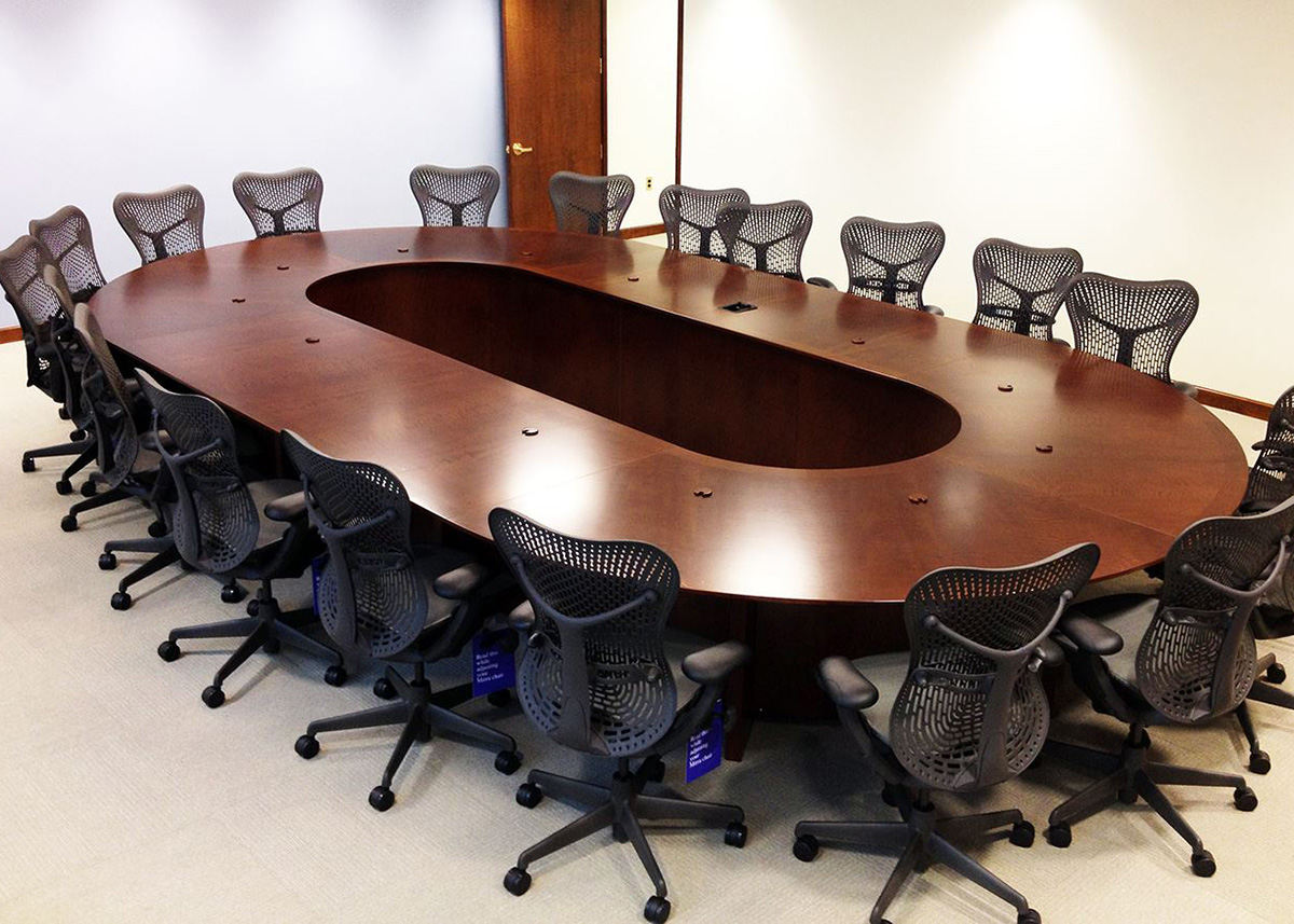 bank-institution-cherry-boardroom-table Large Boardroom Table
