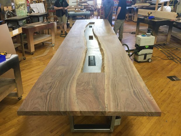 live edge conference table