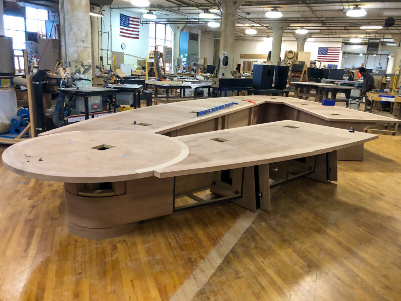 Scissoring-Boardroom-Table-3 custom u-shape scissoring table