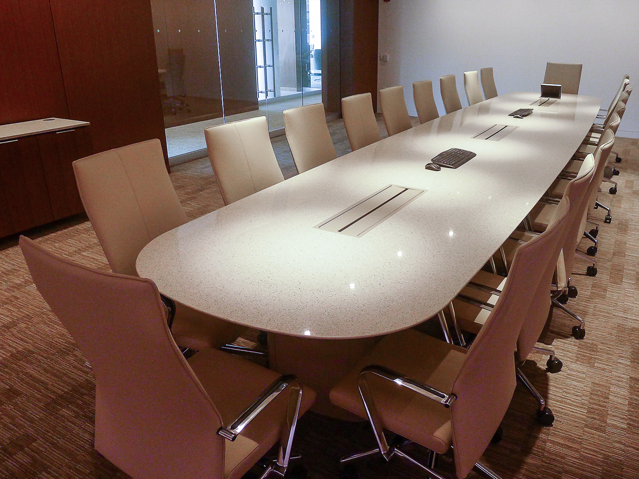 Vanguard quartz conference table