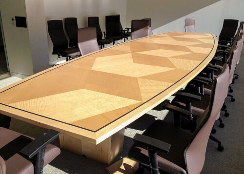 Branded Custom Boardroom Table CubeSmart Branded Custom Boardroom Table