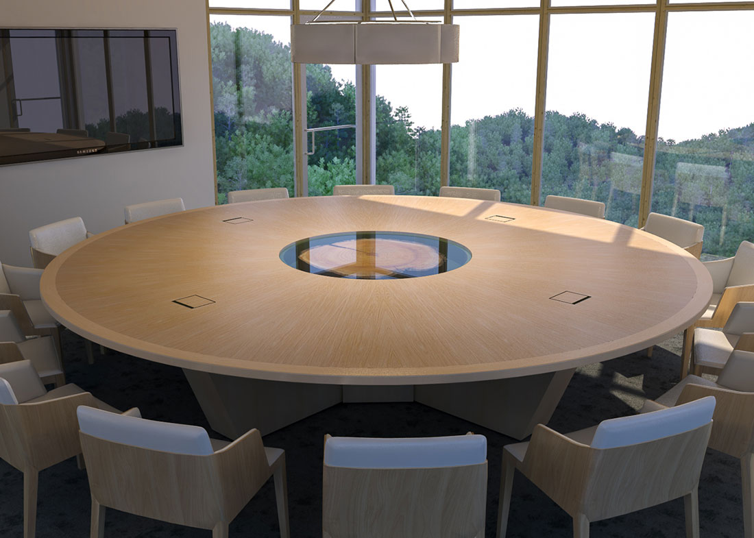Hancock Lumber Round Conference Room Table Hancock Lumber Round Conference Room Table