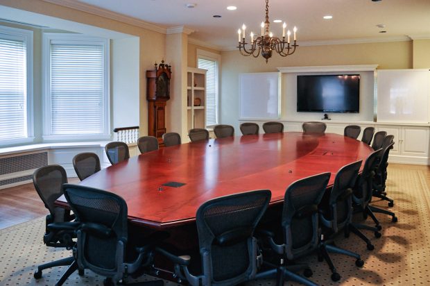 large boat shaped table