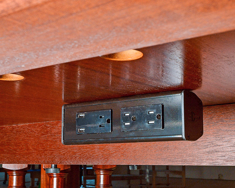 undermount power for conference table undermount power and data