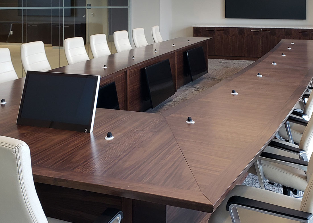 UGI Utilities Conference Table with Recessed Monitors UGI Utilities Conference Table with Recessed Monitors