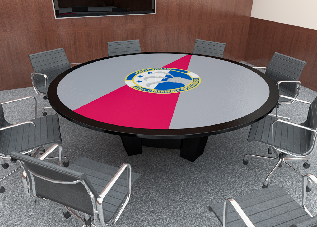 GSA custom laminate conference table-9 round laminate table