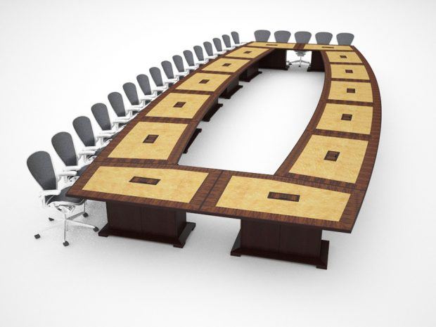 office-meeting-table Large Modular Table Assembly