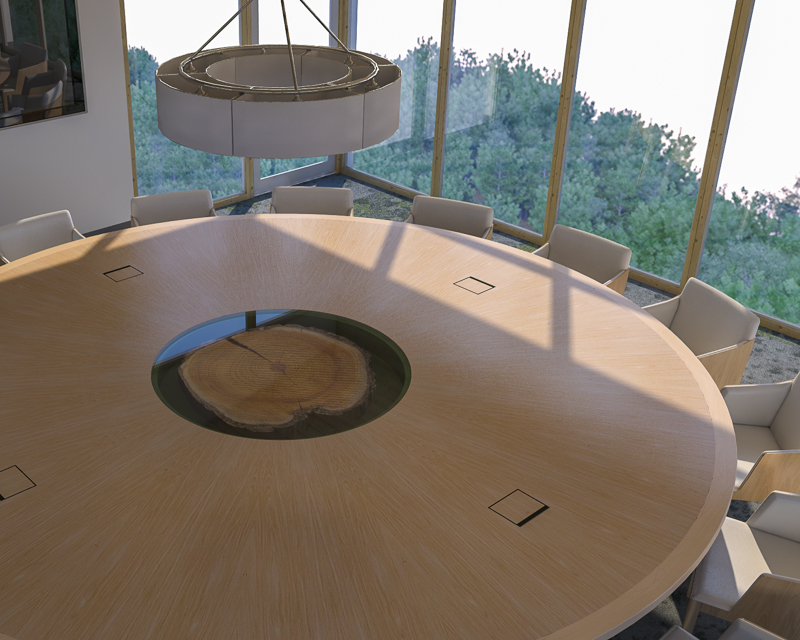 Hancock Lumber_other unique conference table
