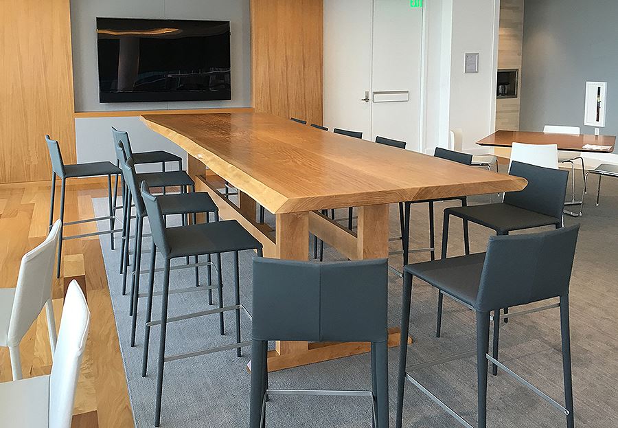 live edge conference table design
